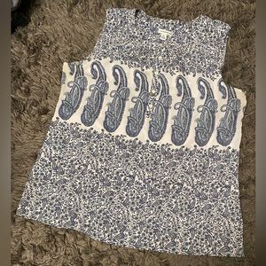Paisley Sleeveless Blouse